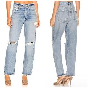 AGOLDE 90's Mid Rise Loose in Isolate